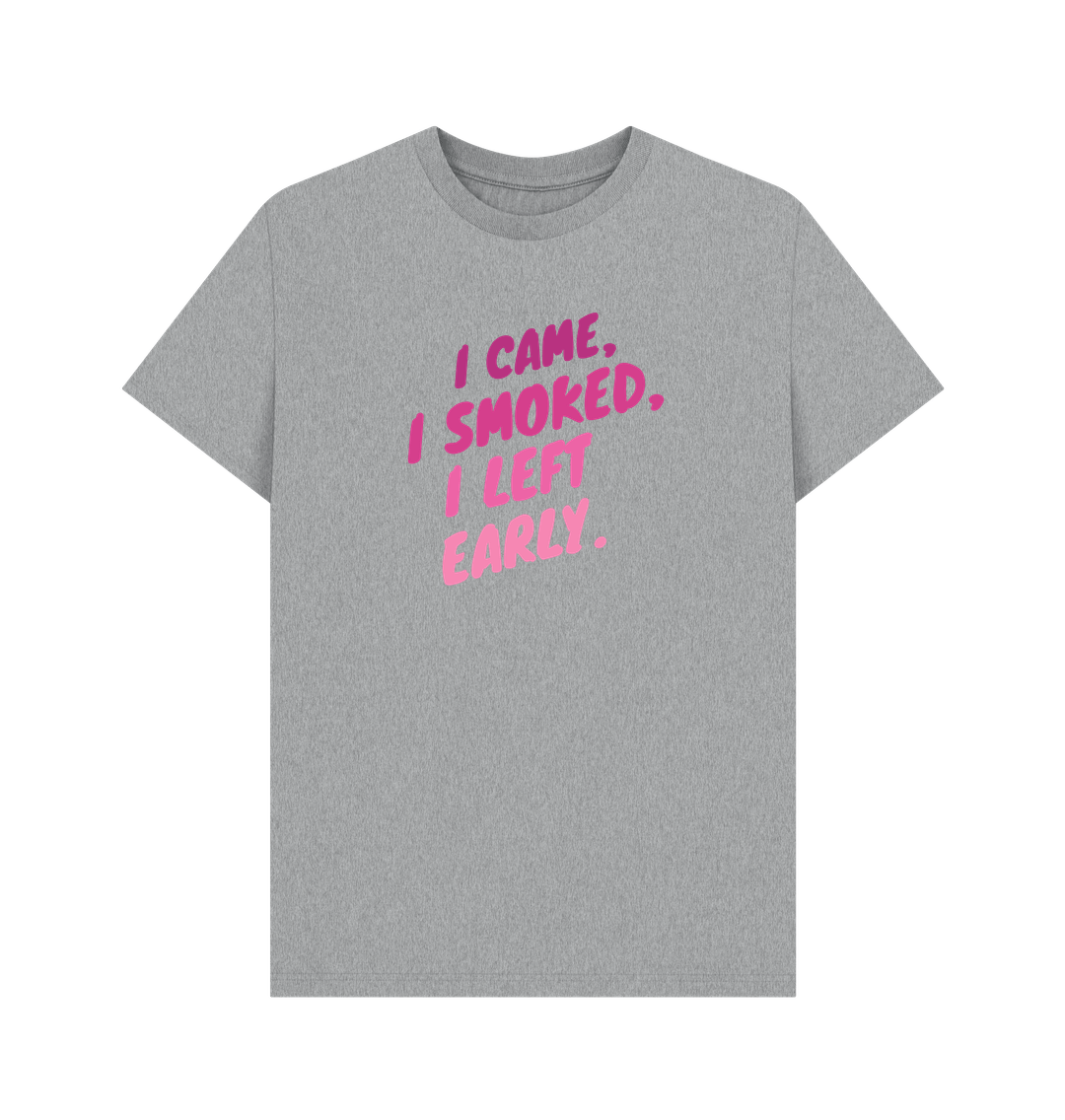 Athletic Grey Printed T-shirt Front