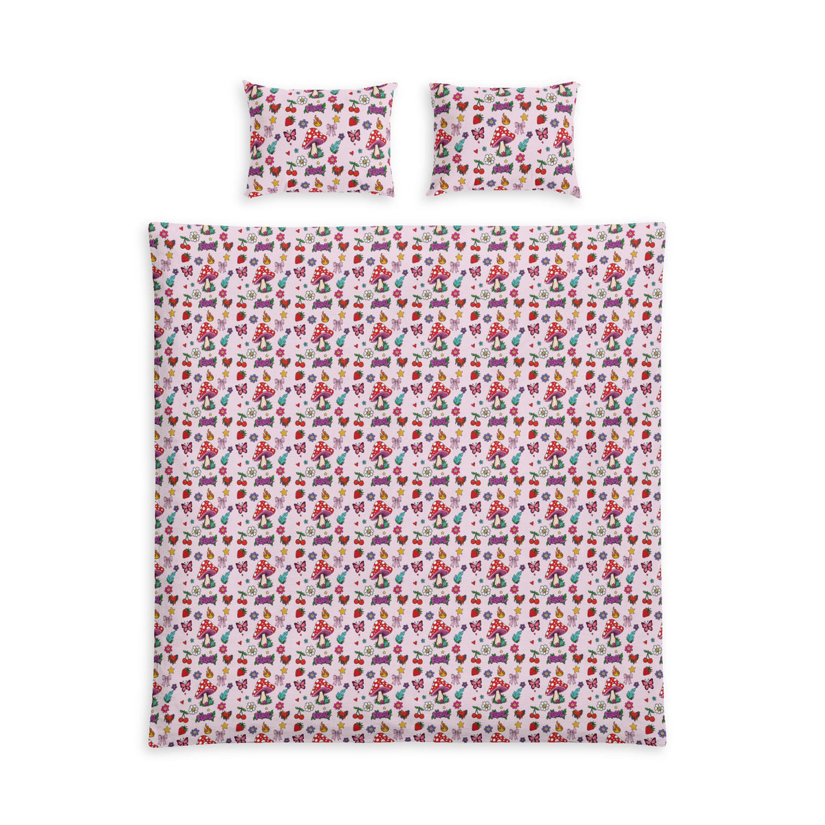 Feral but make it cute Cotton Bed Set