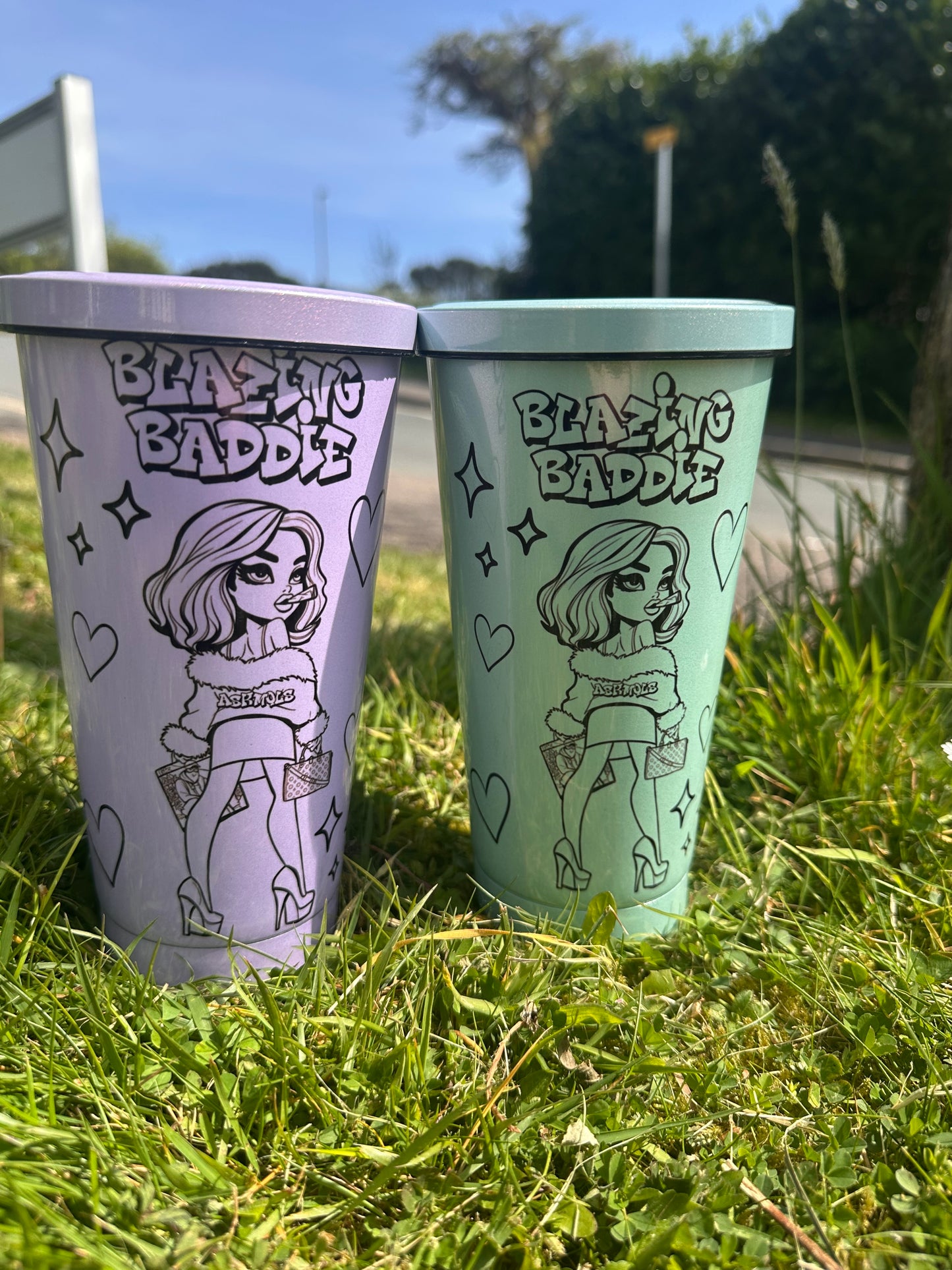 Glitter 20 oz tumbler stainless steel