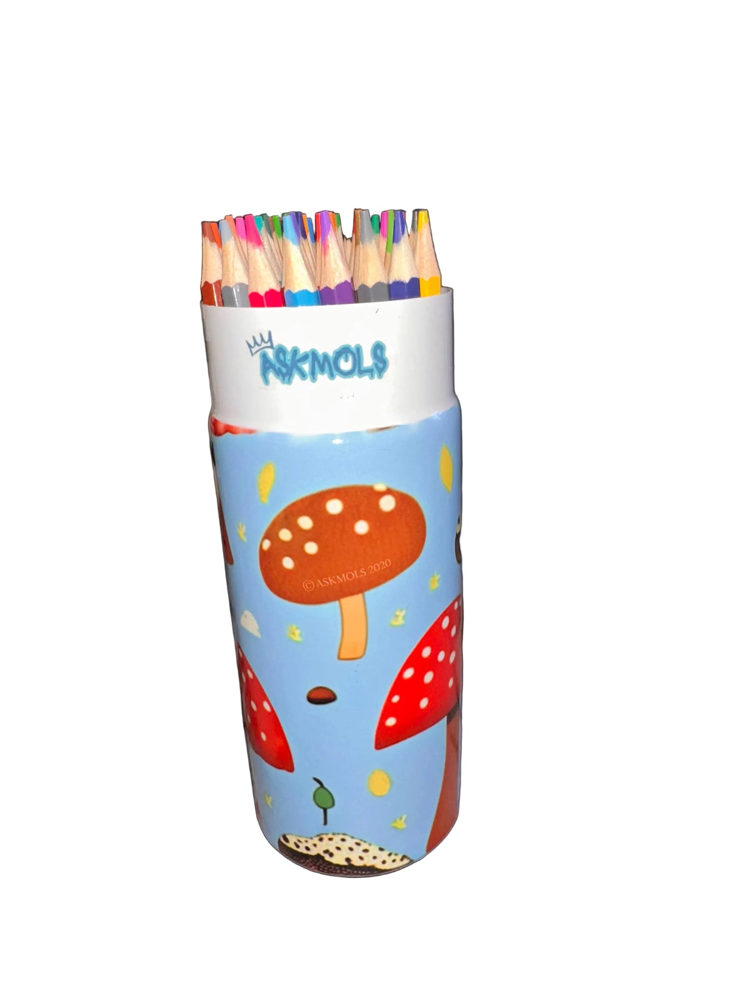 Pencil pot with 48 pencils