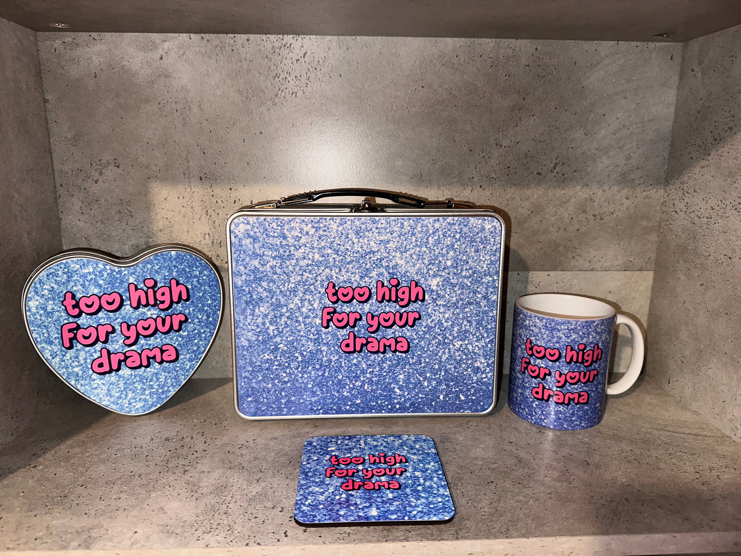 Too high for your drama stash box
