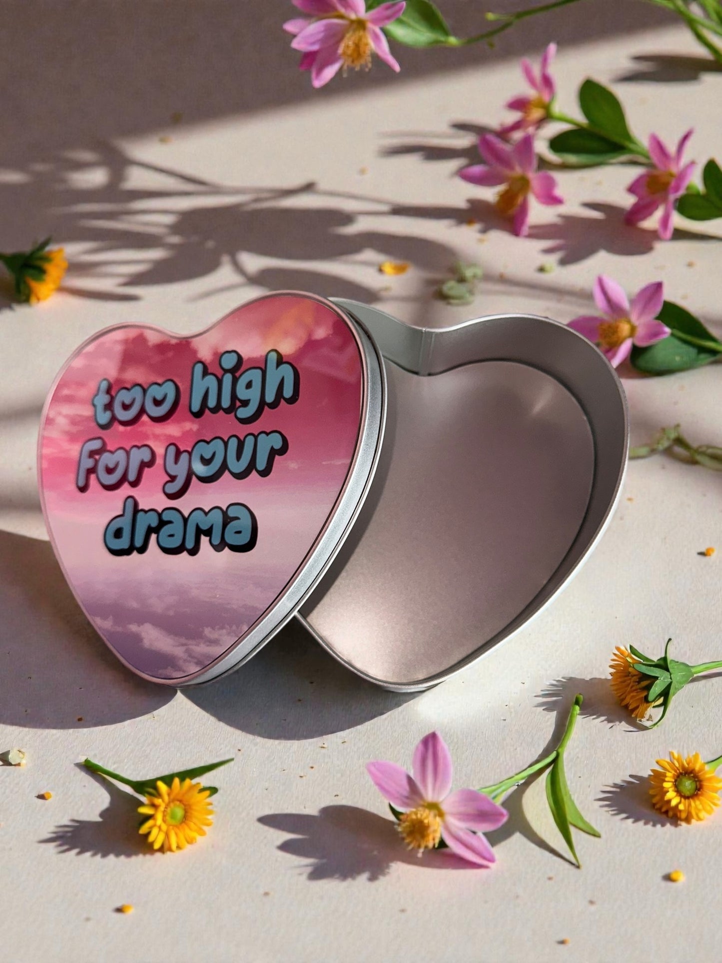 Too High Heart metal tin