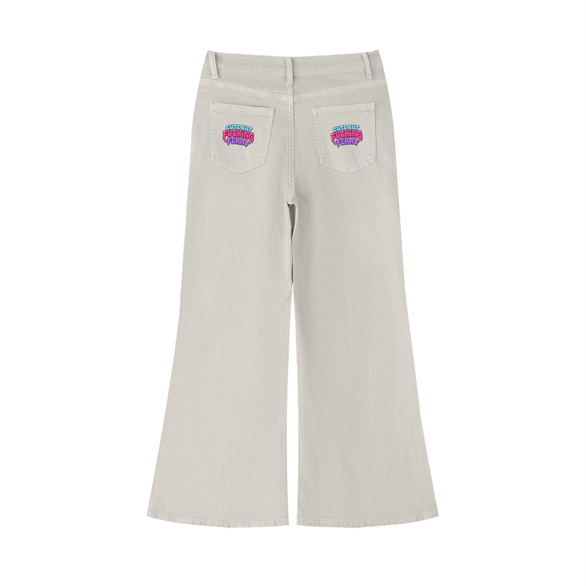 Feral Women's Vintage Wash Flared Leg Jeans