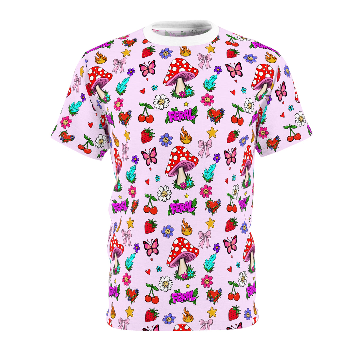 Funky Mushroom & Garden AOP T-Shirt