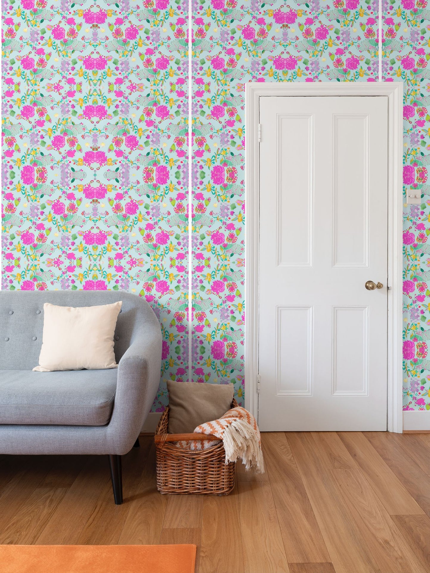 Floral Repeat Pattern Wallpaper