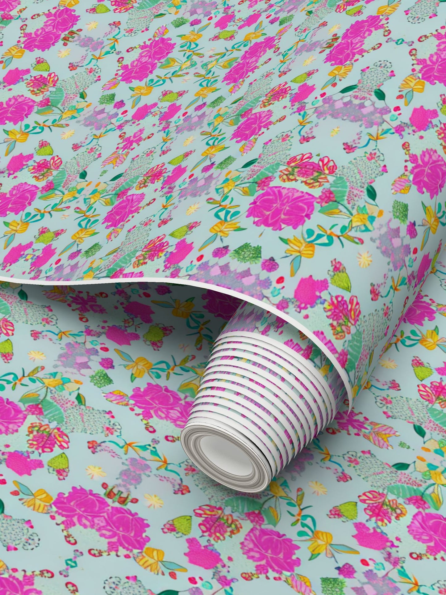 Floral Repeat Pattern Wallpaper