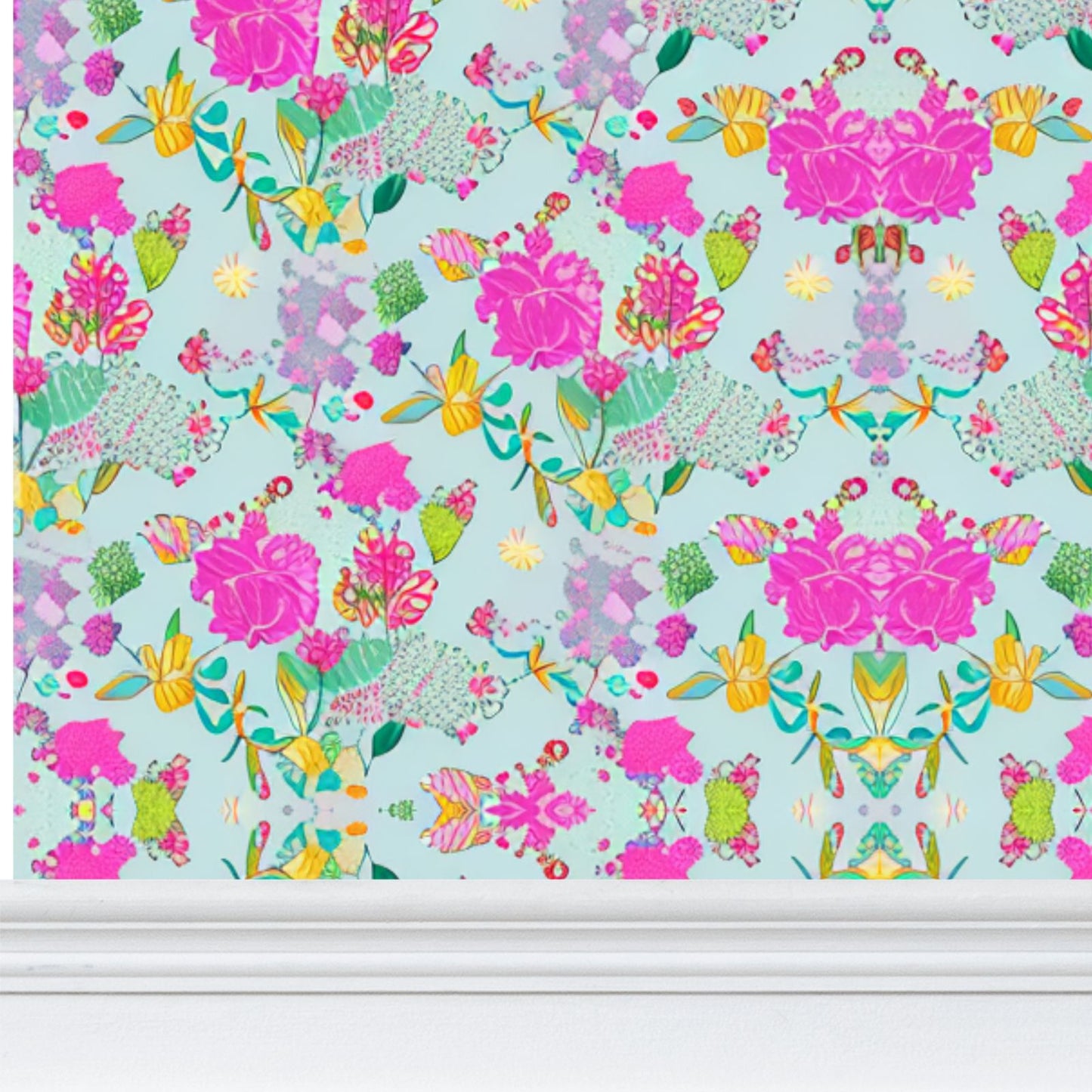 Floral Repeat Pattern Wallpaper