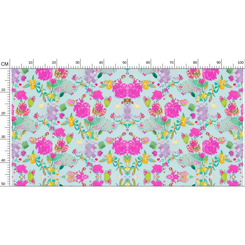 Floral Repeat Pattern Wallpaper