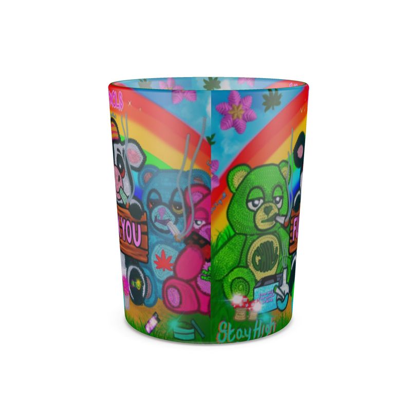 Cali Cows Glass Tealight Candle Holder
