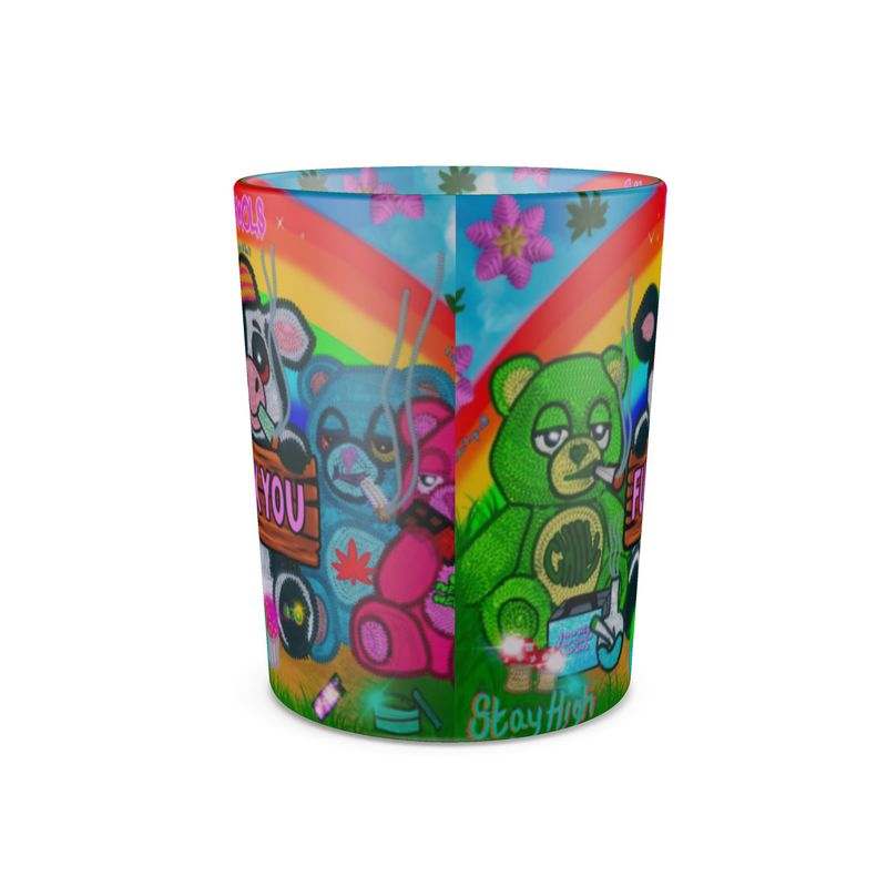 Cali Cows Glass Tealight Candle Holder