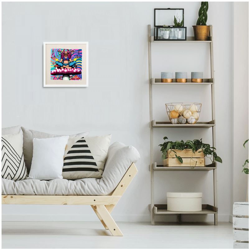 Framed Silk Scarf