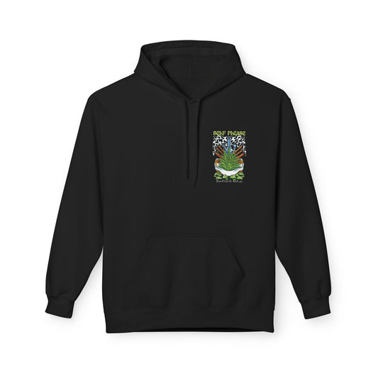 Self Please “Breathing Heaven” Hoodie — Botanical Bong Graphic Hooded Sweatshirt