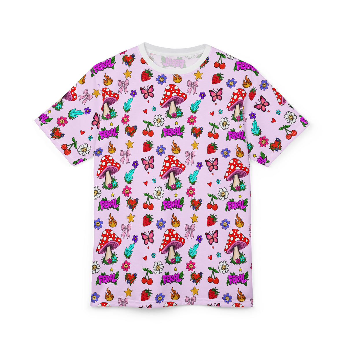 Funky Mushroom & Garden AOP T-Shirt