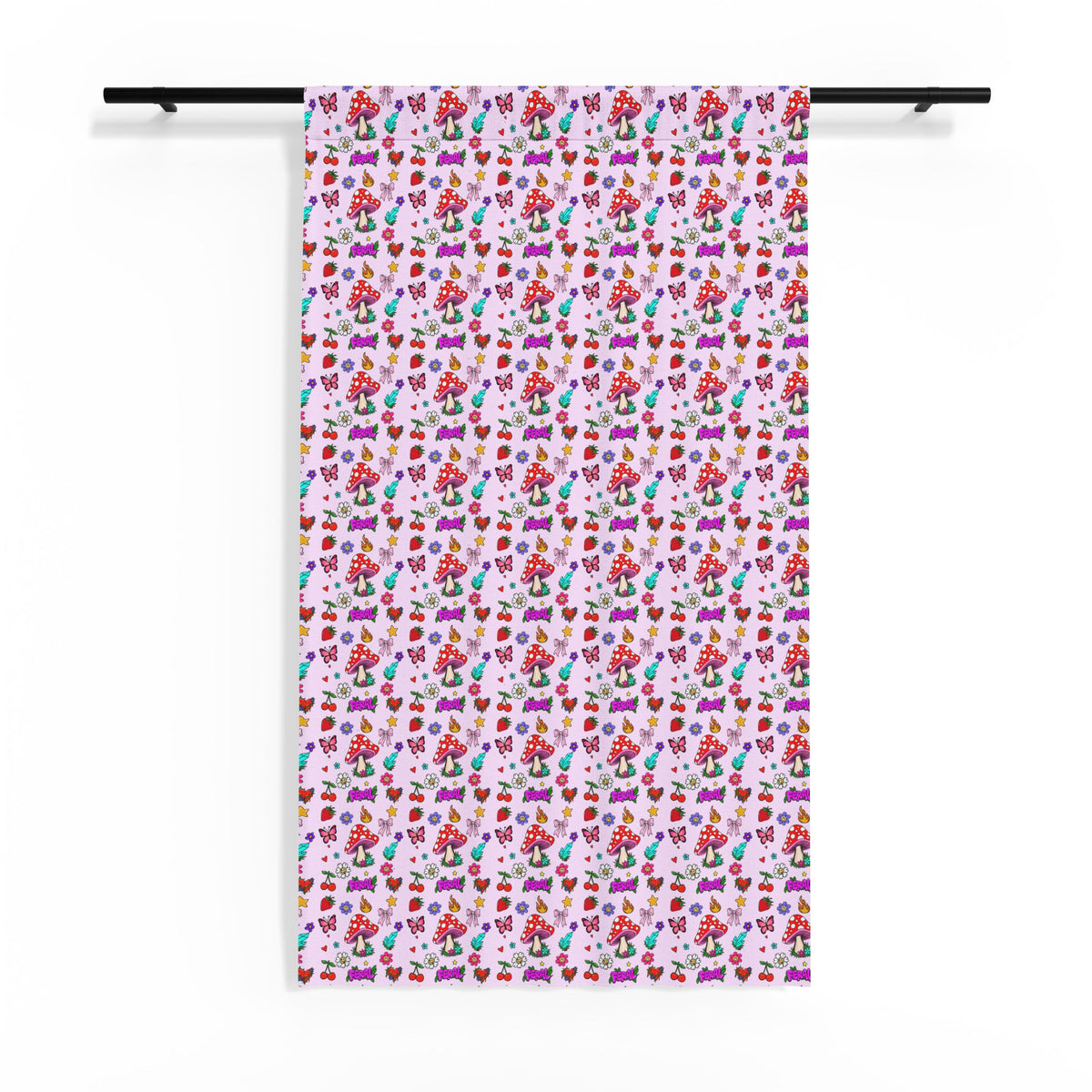 Colorful Floral Sheer Window Curtain
