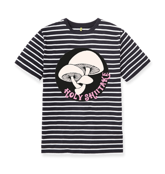 White Stripes Printed Premium T-Shirt Front