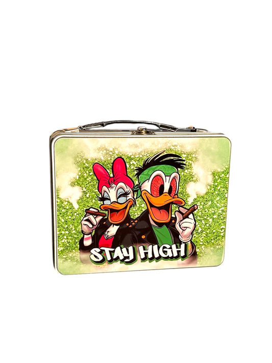 Ducks Stay High Metal Stash Box