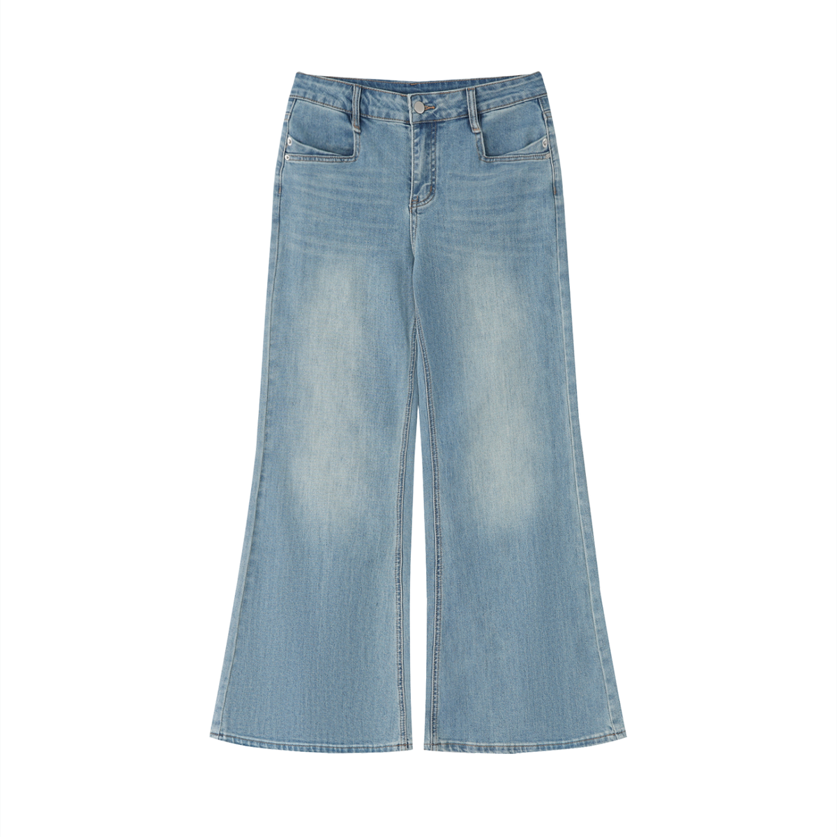 Feral Women's Vintage Wash Flared Leg Jeans