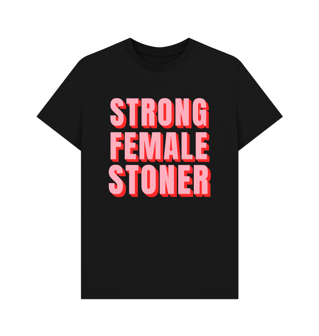 Black Printed T-shirt Front