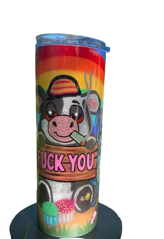 Cali cow tumbler 20oz