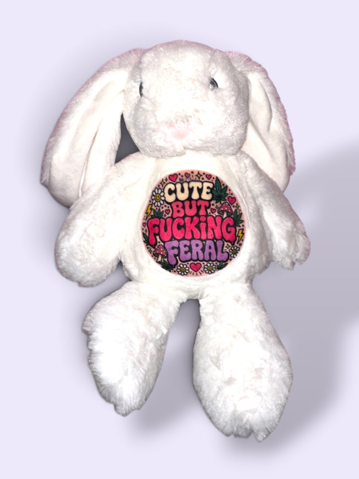 Cute But Fucking Feral Plush Bunny