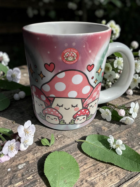 Grow slow shroomies club mug
