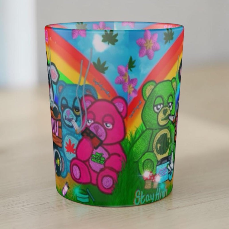 Cali Cows Glass Tealight Candle Holder