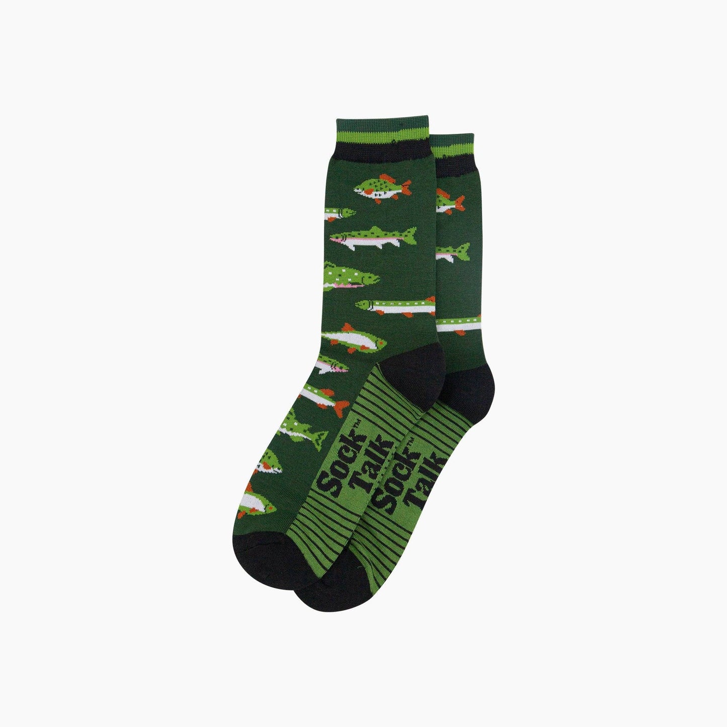River Fishing Bamboo Socks in Green