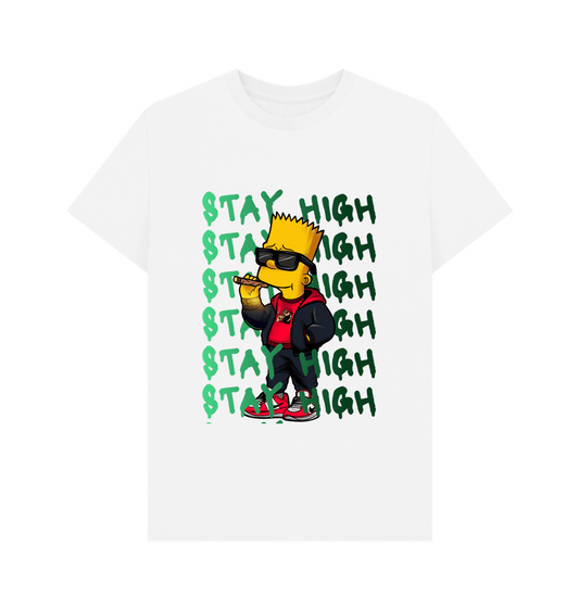 White Printed T-shirt Front